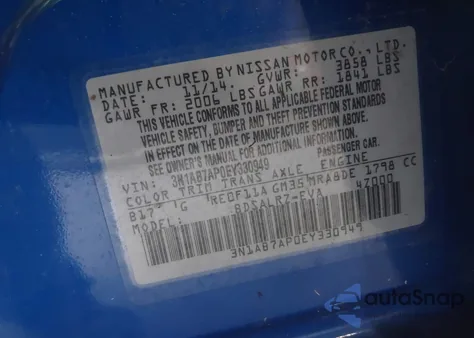 2014 Nissan Sentra Sr z USA, uszkodzony, nr VIN 3N1AB7AP0EY330949